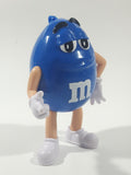 2017 Mars M&M's Blue Character 5" Tall Plastic Toy Figure Dispenser