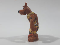 2008 Hanna Barbera Scooby-Doo Scooby as Caveman with Black Club 2 3/8" Tall PVC Toy Figure