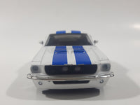 Jada Big Time Muscle No. 91385 1967 Shelby GT-500 White with Blue Stripes 1/32 Scale Die Cast Toy Car Vehicle with Opening Doors