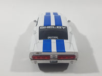 Jada Big Time Muscle No. 91385 1967 Shelby GT-500 White with Blue Stripes 1/32 Scale Die Cast Toy Car Vehicle with Opening Doors