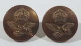 Antique Firmin London RCAF Royal Canadian Air Force 7/8" Brass Military Button Set of 2