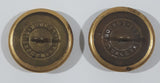 Antique Firmin & Sons London Royal Canadian Navy Marines Anchor and Crown 1 1/8" Brass Military Button Set of 2