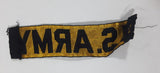 Vintage U.S. Army 1" x 4" Embroidered Fabric Strip Patch Badge