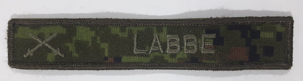 Canadian Army Cadpat Name Tape Camo Colored 1 1/8" x 6" Velcro Fabric Patch Badge LABBE