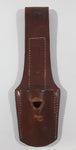 Vintage WWII Brown Leather Frog Bayonet Sheath 8 3/4" Long Open Bottom Holder