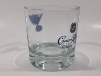 Rare Limited Release Crown Royal "NHL Rocks" St. Louis Blues Hockey Team Clear Glass Whisky Cup