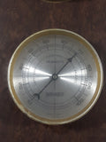 Vintage Springfield Thermometer Barometer Hygrometer 'Security' 5 1/2" x 15" Metal Backed Weather Station