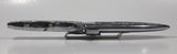 Vintage Engraved Stainless Steel 6 3/4" Long Straight Blade Dagger Boot Knife in Sheath