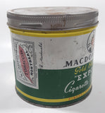 Antique 1940s Macdonald's Gold Standard Export Finest Virginia Cigarette Tobacco Metal Tin Can