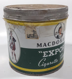 Vintage Macdonald's Export Finest Virginia Cigarette Tobacco 8 oz Metal Tin Can