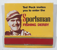 Vintage Rare Eddy Match Co. Sportsman Tobacco Fishing Derby 'Ted Peck invites you to enter the' Match Book Pack EMPTY