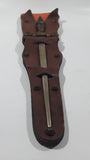 Vintage Joan of Arc Bronze 12" Metal Letter Opener Sword with '1732' Brown Leather Sheath Wall Hanging