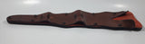 Vintage Joan of Arc Bronze 12" Metal Letter Opener Sword with '1732' Brown Leather Sheath Wall Hanging