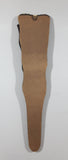 Vintage Joan of Arc Bronze 12" Metal Letter Opener Sword with '1732' Brown Leather Sheath Wall Hanging