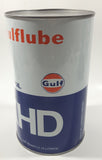 Vintage Gulf Gulflube XHD SAE 10W-30 1.13 Litre Motor Oil Metal Can FULL