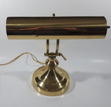 Vintage Curved All Brass Piano Bankers Desk Lamp