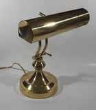 Vintage Curved All Brass Piano Bankers Desk Lamp