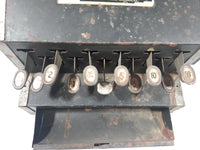 Antique 1930s American Flyer Mfg Co Tin Metal Toy Cash Register Made in U.S.A.