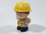 Playgo Mini Construction Worker Block Type 3" Tall Plastic Toy Figure
