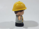 Playgo Mini Construction Worker Block Type 3" Tall Plastic Toy Figure