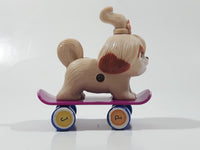 2019 McDonald's Secret Life Of Pets 2 Movie Daisy Dog On Skateboard 3 1/4" Tall Plastic Toy Figure