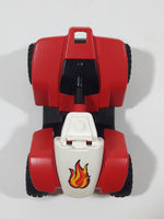 2004 PlayMobil All Terrain Off-Road ATV Quad Pull Back Red White Black Plastic Toy Vehicle