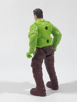 Chap Mei Dino Valley Bright Green Top Brown Pants 4" Tall Toy Action Figure