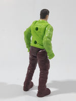 Chap Mei Dino Valley Bright Green Top Brown Pants 4" Tall Toy Action Figure