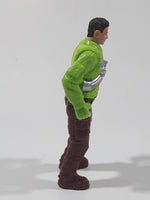 Chap Mei Dino Valley Bright Green Top Brown Pants 4" Tall Toy Action Figure