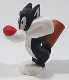 2020 McDonald's Looney Tunes Sylvester The Cat with Wood Mallet Sledgehammer 2 3/4" Tall Plastic Toy Figure