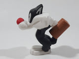 2020 McDonald's Looney Tunes Sylvester The Cat with Wood Mallet Sledgehammer 2 3/4" Tall Plastic Toy Figure