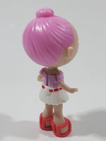 Blume Doll Pink Hear White Skirt Pink Shoos 3 1/4" Tall Toy Figure