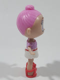 Blume Doll Pink Hear White Skirt Pink Shoos 3 1/4" Tall Toy Figure