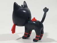 2017 McDonald's Pokemon Sun and Moon Litten Black Cat 3 1/4" Long Plastic Toy Figure