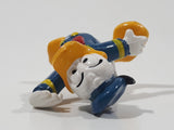 Vintage Walt Disney Productions Donald Duck Sailor Salute 2 1/8" Tall PVC Toy Figure Made in Hong Kong