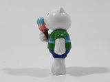 GANZ Webkinz White Polar Bear Eating Ice Cream Cone 2" Tall PVC Toy Figure