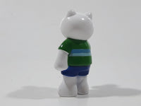 GANZ Webkinz White Polar Bear Eating Ice Cream Cone 2" Tall PVC Toy Figure