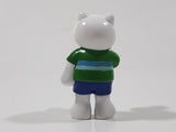 GANZ Webkinz White Polar Bear Eating Ice Cream Cone 2" Tall PVC Toy Figure