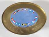 Vintage Cutty Sark Tall Ship Oval Shaped 5" Tall Tin Metal Container