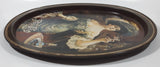 Vintage 1970s Pepsi Cola "Lady Gibson" Oval Brown Border Beverage Metal Serving Tray