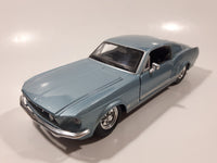Maisto Special Edition 1967 Ford Mustang GT Metallic Light Blue 1/24 Scale Die Cast Toy Car Vehicle with Opening Doors and Hood