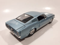 Maisto Special Edition 1967 Ford Mustang GT Metallic Light Blue 1/24 Scale Die Cast Toy Car Vehicle with Opening Doors and Hood
