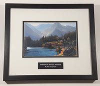 Max Jacquiard "Dominion at Massive Mountain" Canadian Pacific Railway Train 12 1/4" x 14 1/2" Framed Art Print