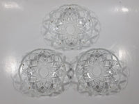 Clear Cut Crystal 4" Hanging Light Shade Covers Set of 3