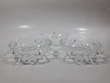 Clear Cut Crystal 4" Hanging Light Shade Covers Set of 3