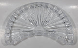 Vintage Crescent Shaped Sun Pattern 5 1/2" x 8 1/2" Crystal Glass Serving Dish