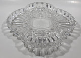 Vintage Four Compartment Cut Crystal Glass 10" x 12 1/4" Serving Platter Dish