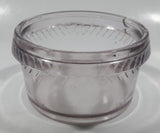 Antique H41 Light Purple Amethyst Diamond Ribbon Pattern 3 3/4" Wide Glass Jar
