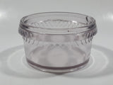 Antique H41 Light Purple Amethyst Diamond Ribbon Pattern 3 3/4" Wide Glass Jar