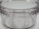 Antique H41 Light Purple Amethyst Diamond Ribbon Pattern 3 3/4" Wide Glass Jar